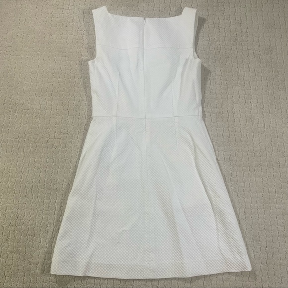 Tori Burch White Waffle Textured Pocket Dress Size 2 - Picture 4 of 8